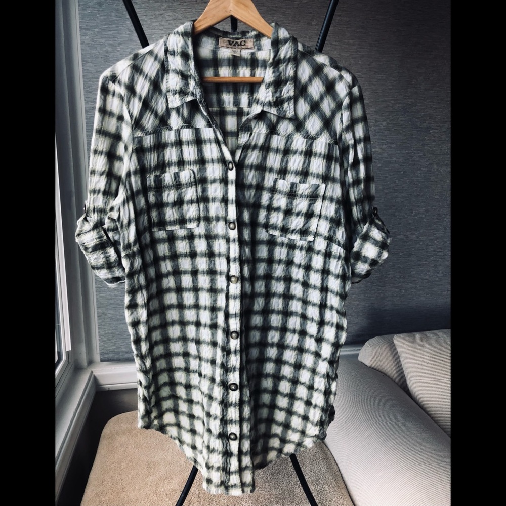 VAC Jeans Plaid Shirt